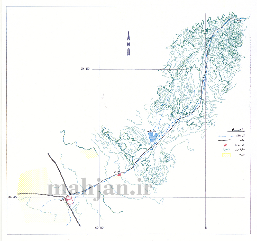 نقشه کاریز سلامی نقشه کاریز سلامی
