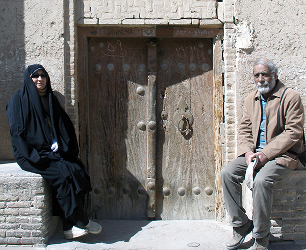 ورودی یک خانه در شهر یزد
