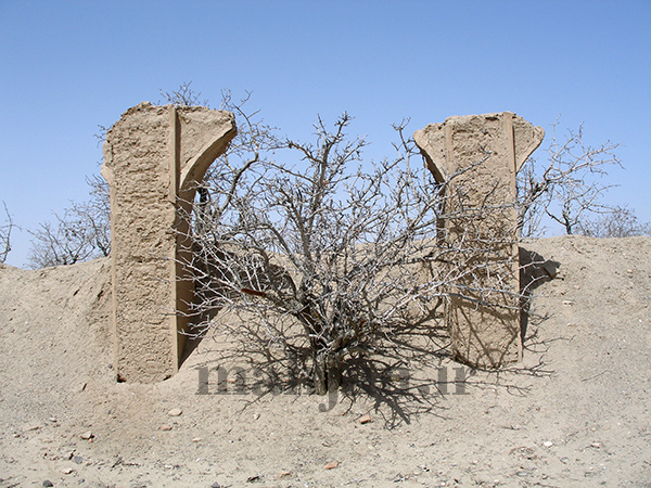 سردر بازمانده از زلزله، عکس از: حمیدرضا خزاعی